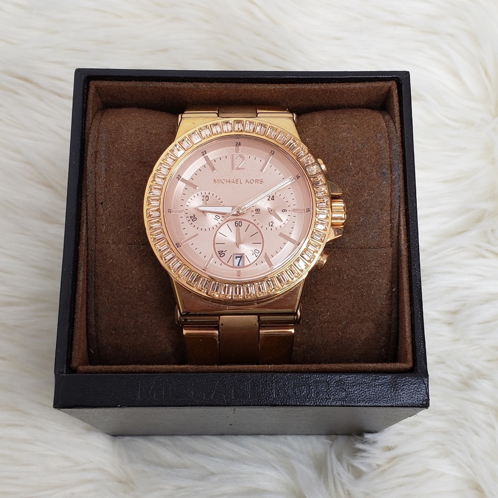 Michael Kors Dylan Rose Gold Stainless Steel Watch